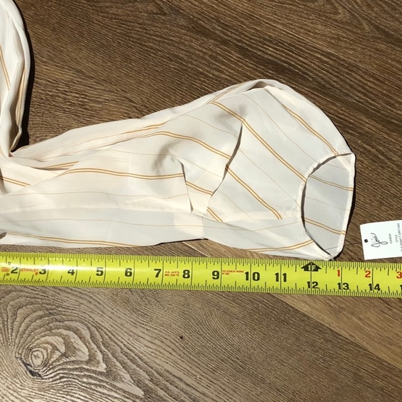 $466 JOIE GABISA ASYMMETRIC STRIPED VOILE DRESS PASTEL PINK 6 M - Picture 10 of 14